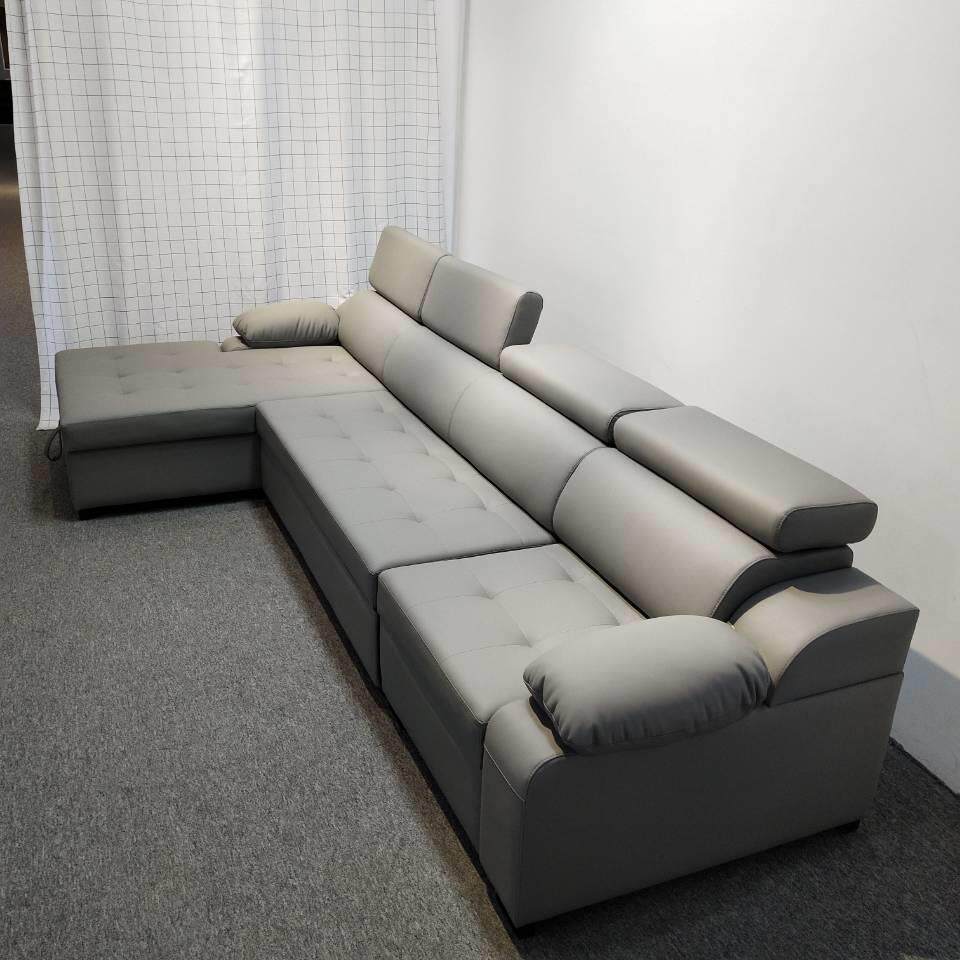 皮艺多功能沙发床小户型储物沙发转角贵妃组合折叠沙发床两用