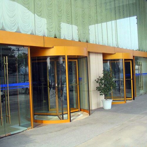 厂家定制三四翼旋转门酒店商场电动玻璃旋转门三翼四翼旋转门