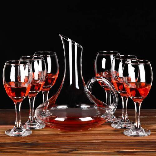Crystal red wine glass set elegant wine glasses Goblet红酒杯
