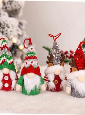 Christmas decorations Glow elf faceless old man antler doll