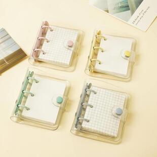 3-hole loose-leaf mini transparent shell ledger