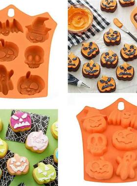Pumpkin Halloween Silicone Mold for Cake Biscuit Candy Bakin