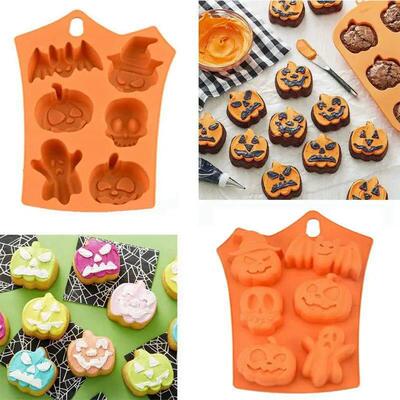 Pumpkin Halloween Silicone Mold for Cake Biscuit Candy Bakin