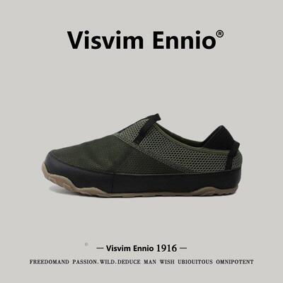 Visvim Ennio男鞋2026春季男士懒人一脚蹬时尚网面鞋舒适透气软底