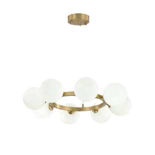 北欧客厅吊灯简约现代轻奢餐厅灯圆环法式 中山灯饰 卧室灯大气个性