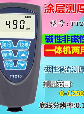 北京时代TT210涂层测厚仪油漆电镀层镀锌测厚度铁铝两用型漆膜仪