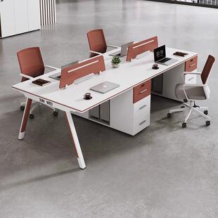 E0现环保工611位办公桌开放办室电脑桌子约代多人位简职员桌椅公
