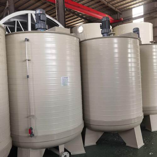 广东厂家供应化工容器搅拌反应釜PPH搅拌桶锥底平底