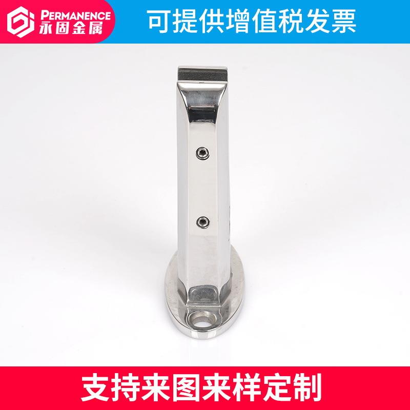 玻璃夹脱蜡精密铸造楼梯栏杆护栏配件不锈钢玻璃夹 椭圆形泳池夹