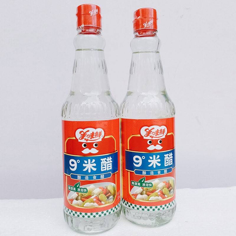 美味鲜9度米醋500ml食用醋高浓度腌制家用醋去腥