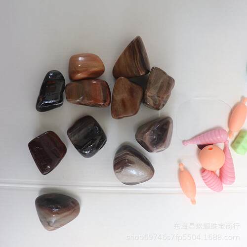 天然木化石碎石 鱼缸花盆装饰用品 小石子水晶碎石