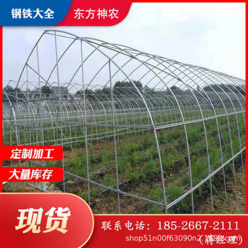 大棚管厂家加工 温室大棚管 农业蔬菜种植棚骨架 q235b镀锌椭圆管