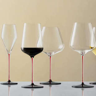 勃艮第杯红杆插奢高档细芯型高脚杯丝杯高红酒轻zalto欧式