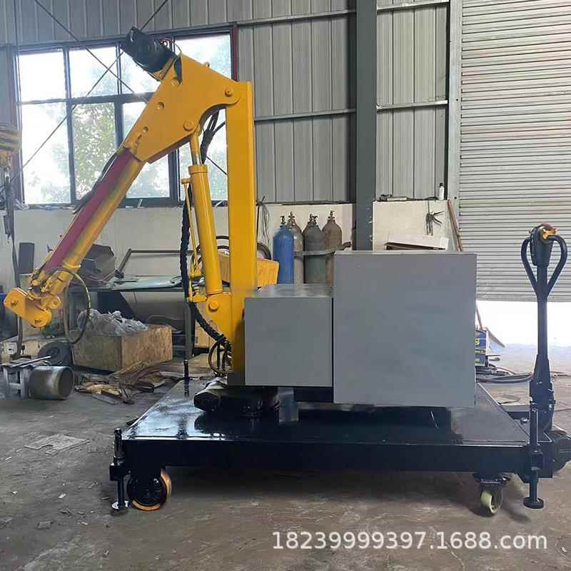 全自动液压移动式吊机电动吊机移动式悬臂吊车间仓库搬货小吊车