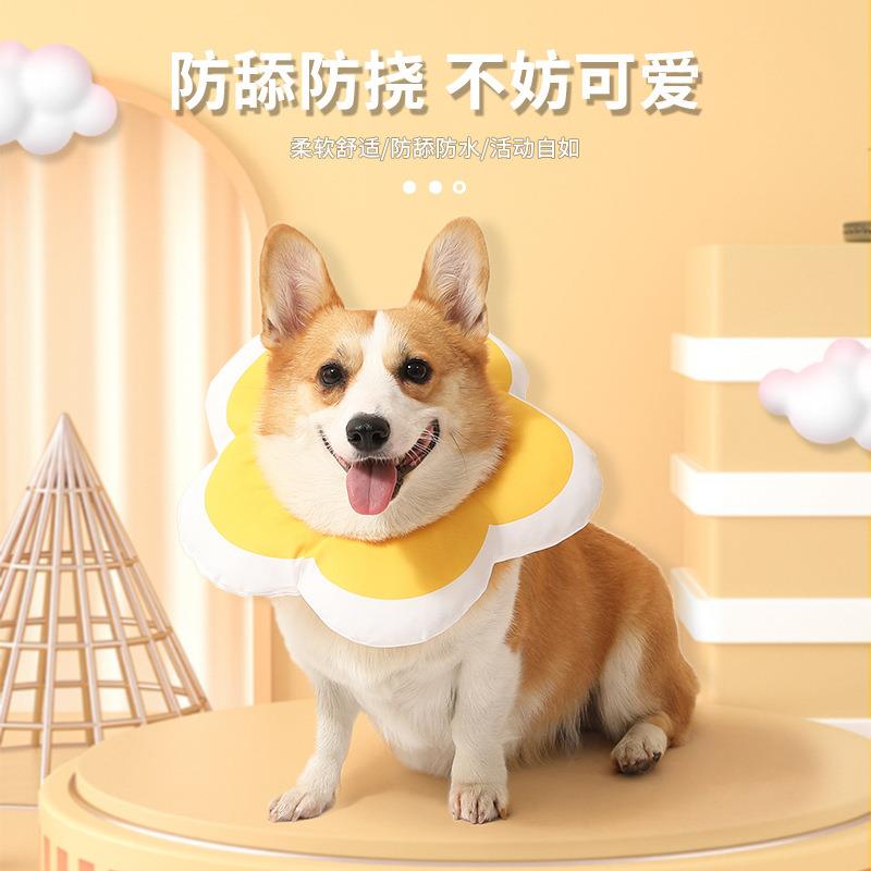 太阳花伊丽莎白圈宠物项圈狗狗猫咪项圈绝育术后防舔头套宠物用品