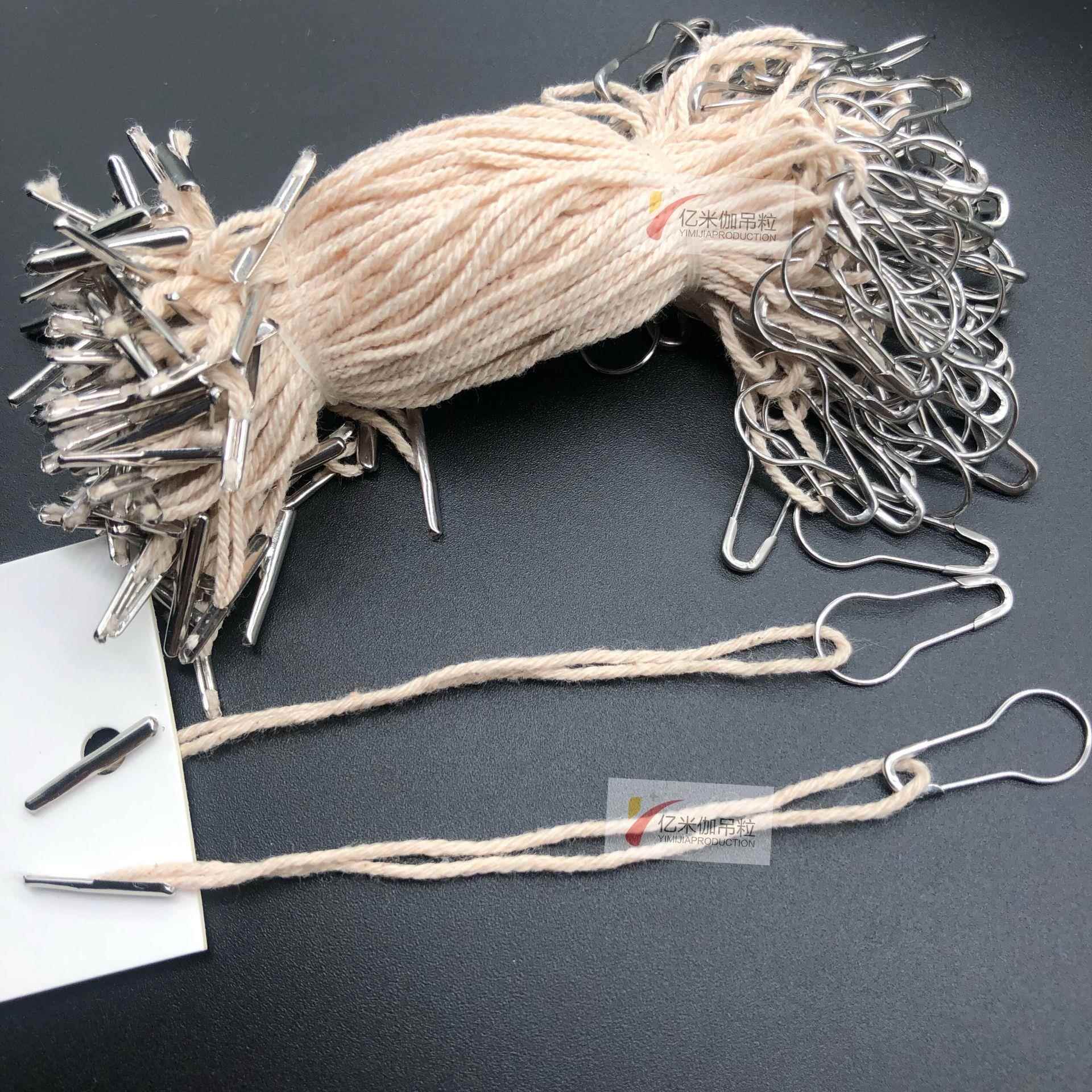厂家销服装商标绳别AFL针标吊绳葫芦别吊线吊牌绳针子手穿绳直签