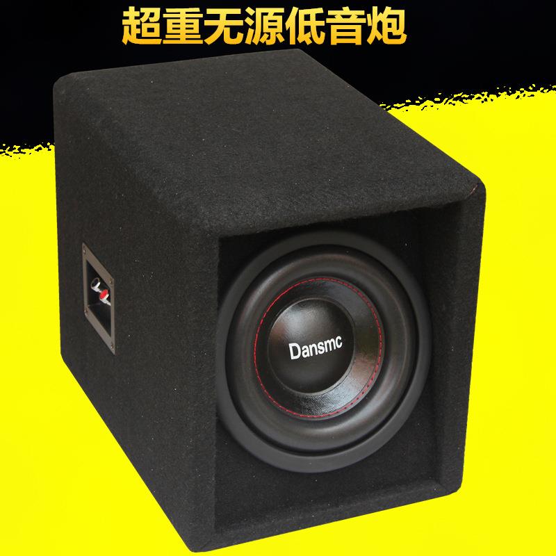 出口汽车音响改装车载梯形迷宫木箱震撼无源超重双音圈双磁低音炮