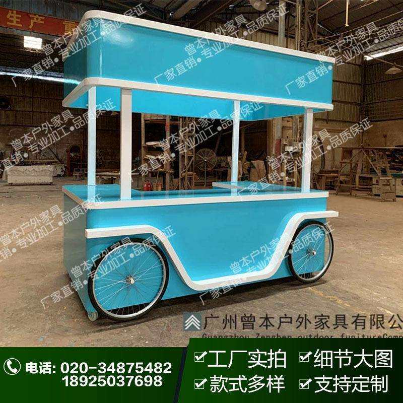 直销钵仔糕售卖车 流动实木售货亭 商场景区木售货车