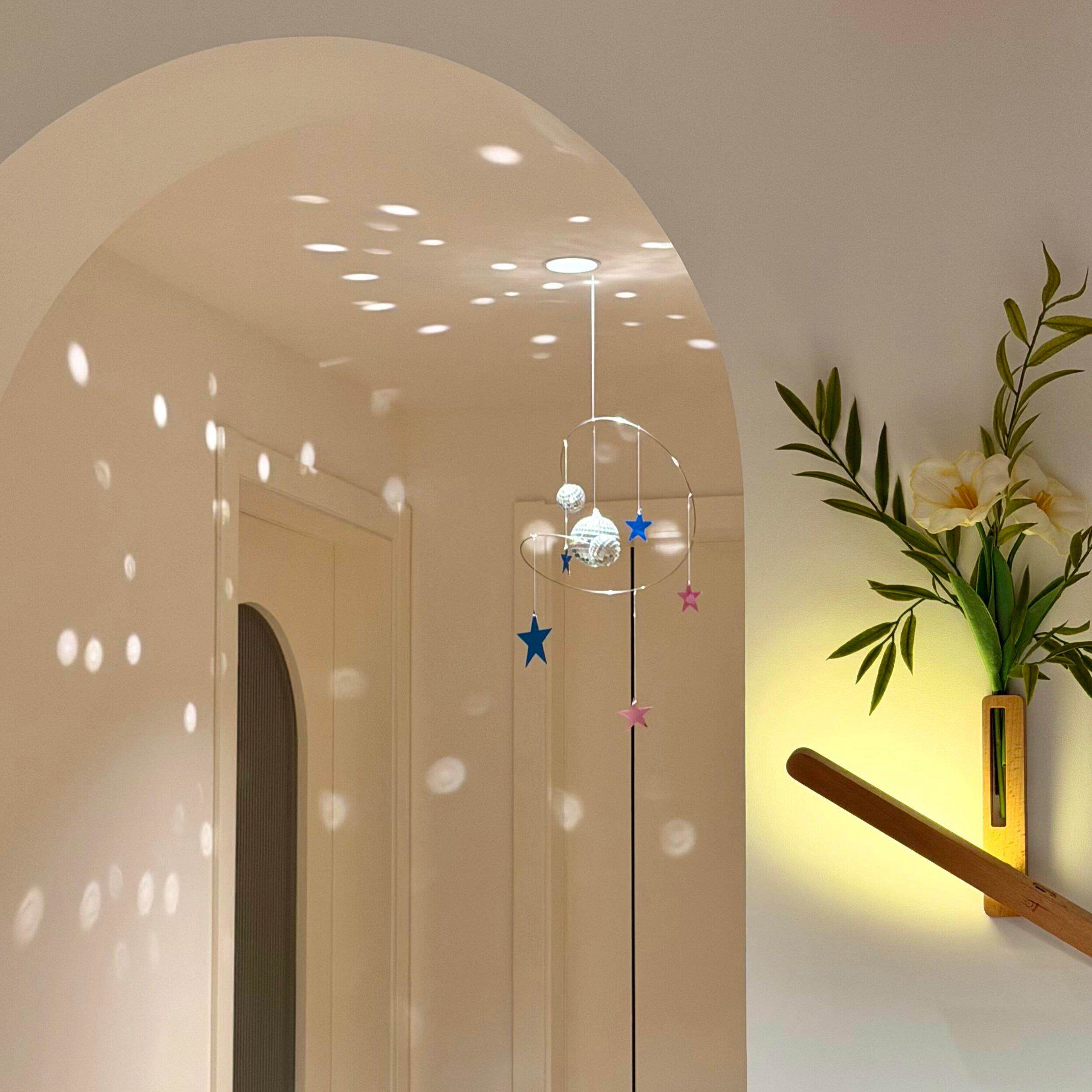 【阳光捕手】星星灯挂饰风铃挂件星星夜空反光挂饰DIY材料包装饰