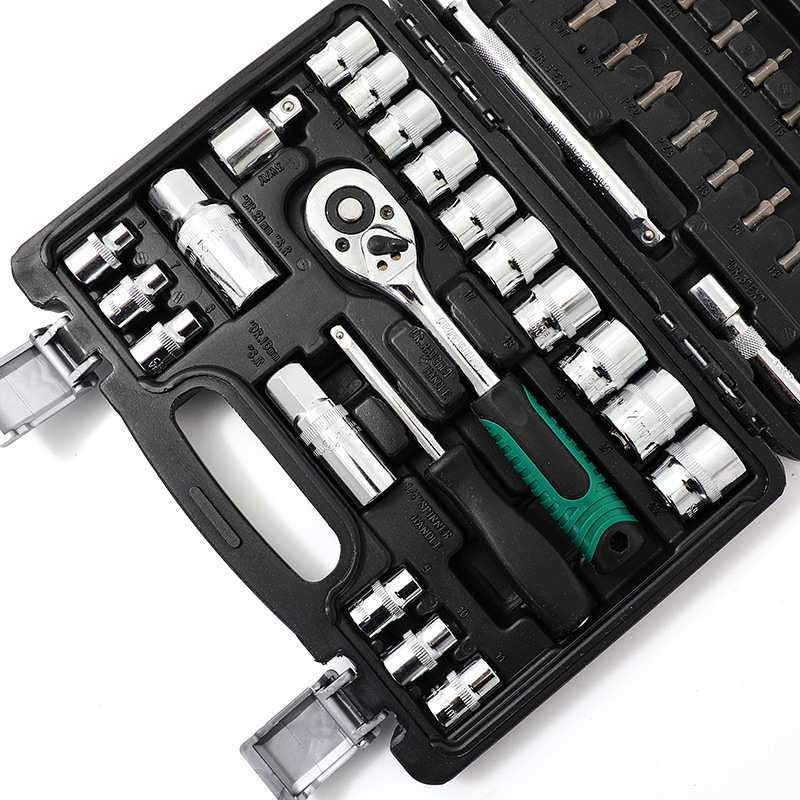 48件10MM(3/8”)原色直柄公制套筒组套家用组合汽车维修组套工具,五金/工具,组合套装,淘宝优惠券,粉丝福利购,淘宝优惠卷