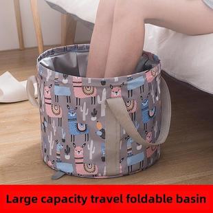 旅行便携式 可折叠水盆旅游用品非洗衣泡脚桶洗脸盆袋户外水桶
