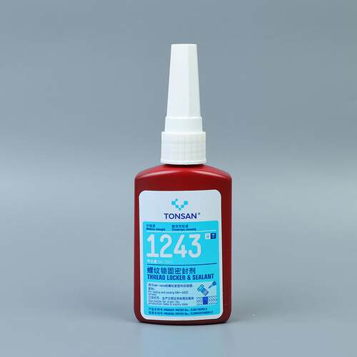 可赛新1243螺纹锁固剂螺丝螺母加固防松动胶水耐油可拆50ml