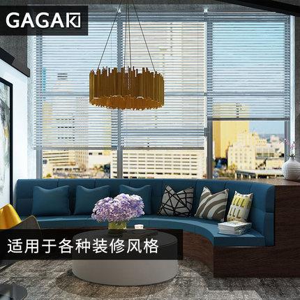 百窗帘卷帘叶遮光铝合办公室厨室房卧USI卫生间客厅铝百叶孔拉金 - 实物图