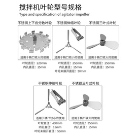 气动搅拌机ibc吨桶1000l油漆油墨胶水，包塑耐高腐蚀(高腐蚀)防爆分散搅拌器