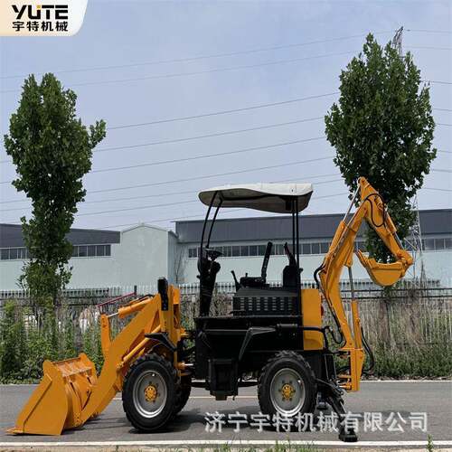 08-12A无尾工地建筑铲挖一体铲车农用前装后挖两头忙装载机