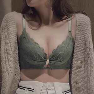 新款直销新品内衣女夏季无钢圈小胸聚拢收副乳蕾丝调整型平胸专用