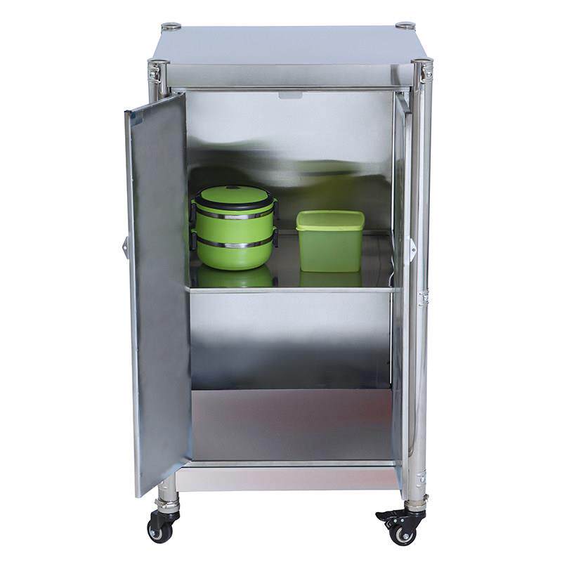 可移动带隔层不锈钢灶台架电磁炉不锈钢置物架简易灶台架子可定制