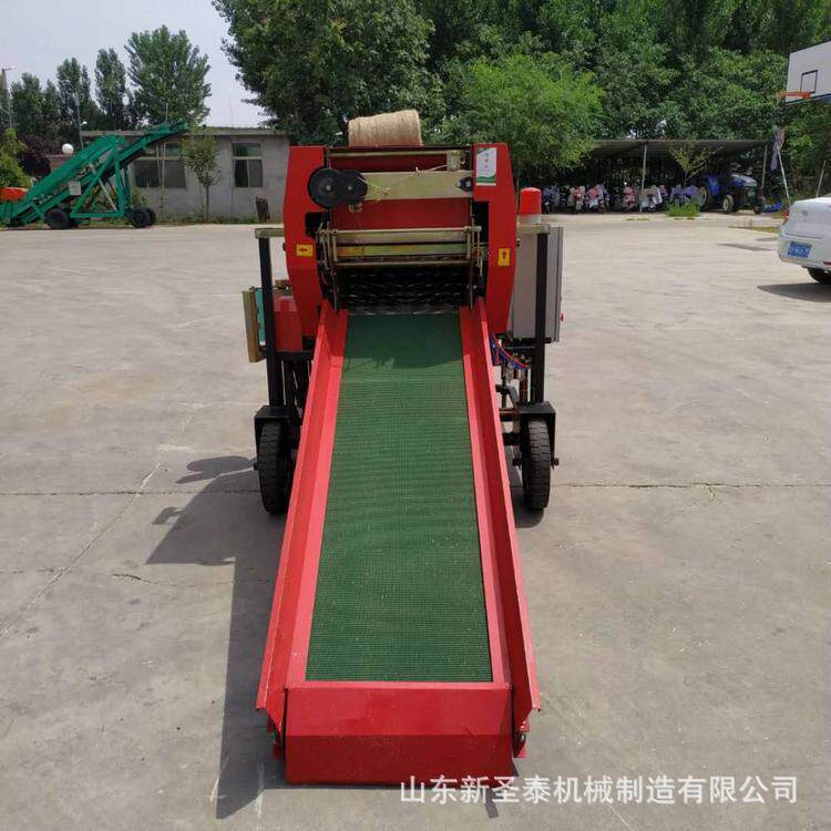 武汉大型半自动青贮打捆包膜机厂家直发青储打包机
