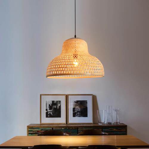 中式竹艺竹编罩吊宿灯东锅南亚风灯格餐DE9636厅灯创意仿古民火店