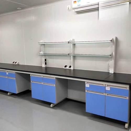 钢木实验台广州厂家中央台化学边台理化板工作台实验室设备