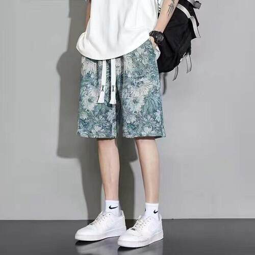 Floral & Tropical Print Lounge Shorts Regular Fit Casual