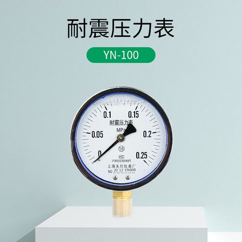 YN-100耐震压力表1.6MPa25公斤油压表 真空充油压力表 负压STCIF