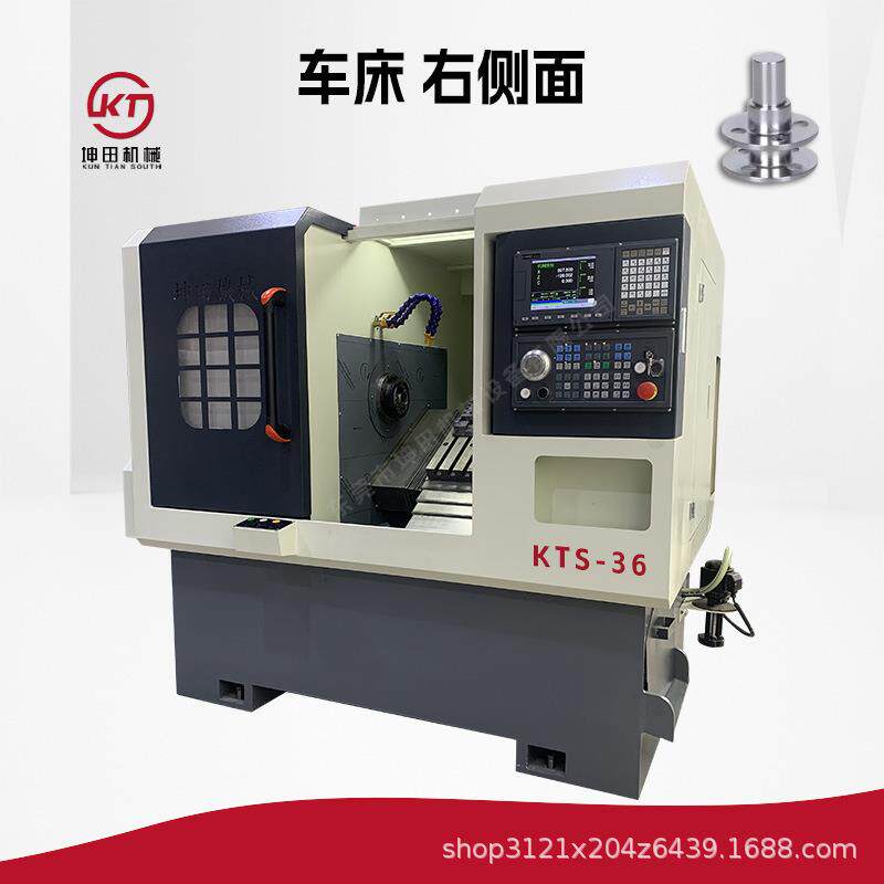 广东佛山坤田斜轨数控机床KTS-25自动精密五金加工微型数控车床