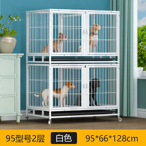 三层狗笼子两层带隔断子母繁殖笼多层双层分体泰迪狗笼宠物笼猫笼