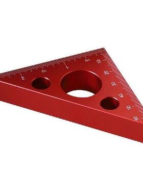 45 Degree Aluminum Alloy Ruler, Metric and Inch Scale