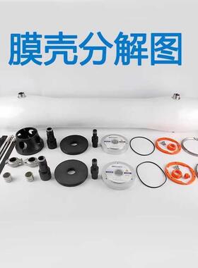 乐普反渗透玻璃钢膜壳8寸1/7芯水处理设备ro膜专用外壳端盖300psi