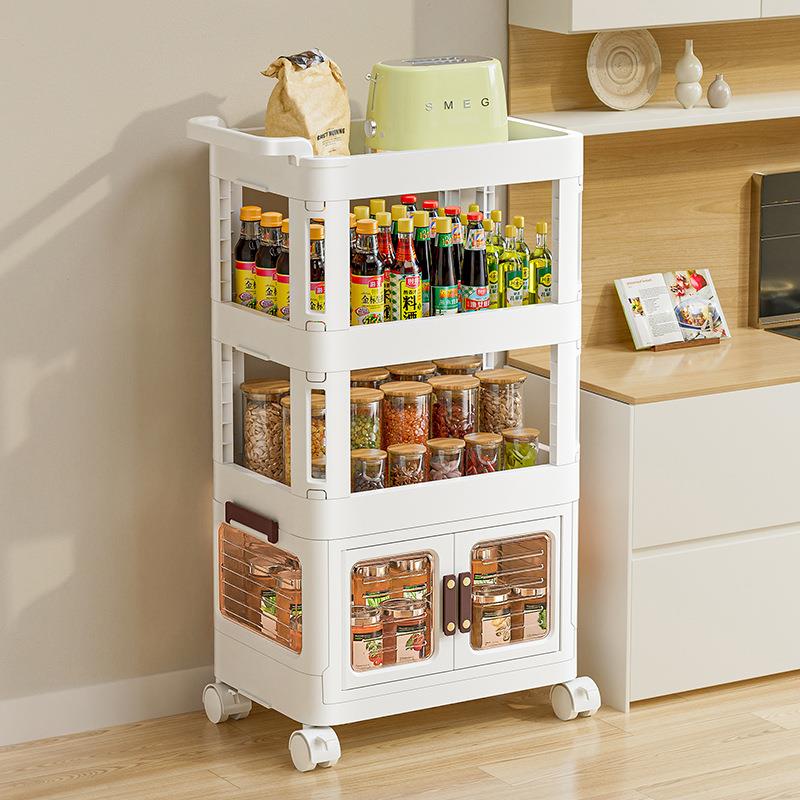 落地可移动带轮客厅厨房小推车收纳储物架子家居收纳手推车置物架