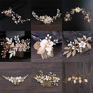 Wedding Hair Accessories Flower Hair Clips Hairpin Crystal B