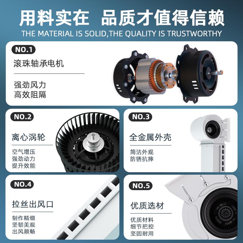 精品米风冷库风幕机商用隔热离心式风帘机门口空气幕不锈钢工业防