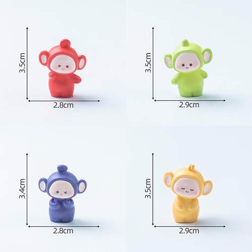 可爱宝宝萌粒公仔DIY装饰品盲袋配件迷你车载桌面树脂小摆件