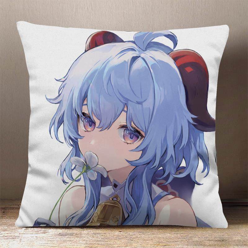 高档原甘雨神抱枕周边女仆椰羊王小姐动漫二元觉双面定制睡次宿舍