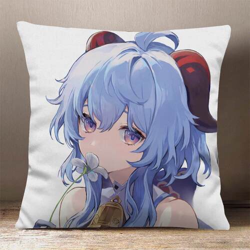 高档原甘雨神抱枕周边女仆椰羊王小姐动漫二元觉双面定制睡次宿舍