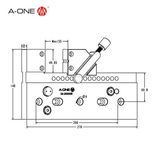 A-ONE精钻EDM线切割可调式线切割批士 电火花线割机床工装夹具