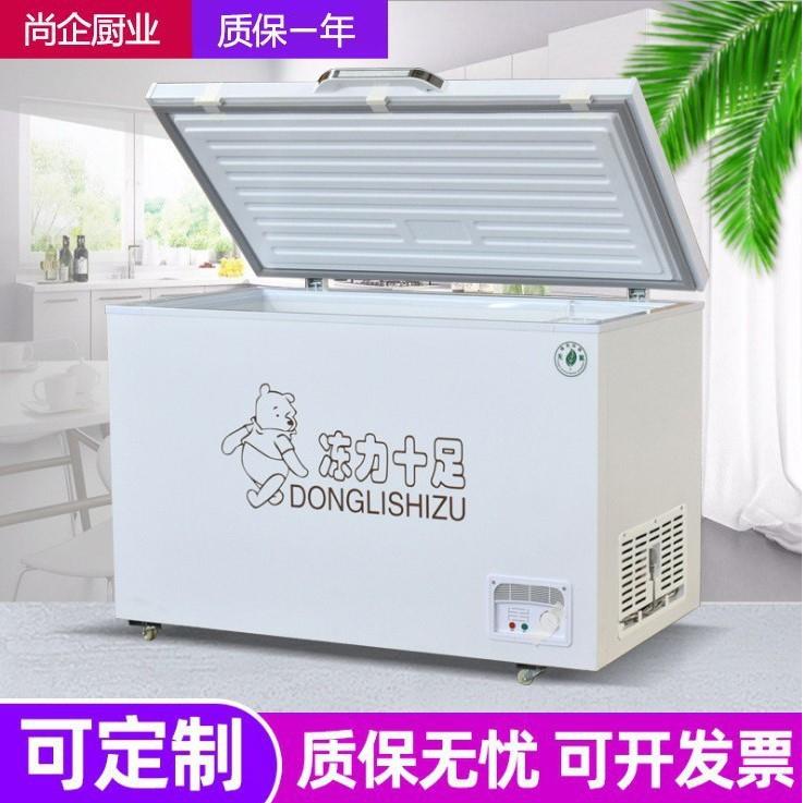 保鲜冷冻大容量卧式冰柜商超用雪糕冰柜海鲜展示柜冷藏冷冻柜