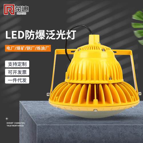 防爆高效LED泛光灯免维护三防LED照明灯80W100W圆形隔爆防爆灯