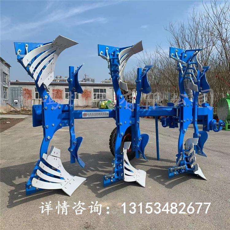 液压翻转犁 四轮拖拉机带深翻大犁 土地开荒碎土栅条犁 耕地犁